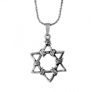 Rafael Jewelry Sterling Silver Star of David Pendant Jewish Occasions