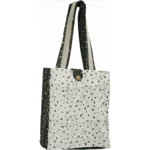 Black and White Thick Pomegranate Book Bag by Yair Emanuel Artists & Brands