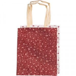 Two-Sided Pomegranate Yair Emanuel Simple Bag in Red and White Modern Judaica