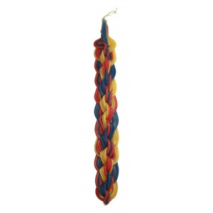 Safed Candles Havdalah Candle with Three Dimensional Braids Candles