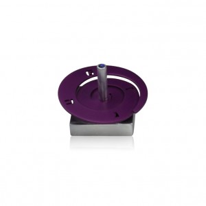 Purple Aluminum Spiral Hanukkah Dreidel by Adi Sidler Default Category