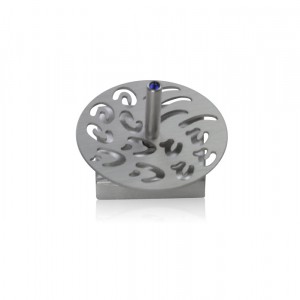 Modern Silver ‘Letters’ Aluminum Hanukkah Dreidel by Adi Sidler Hanukkah Gifts