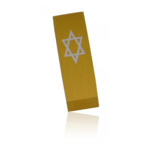 Gold Star of David Car Mezuzah by Adi Sidler Mezuzahs