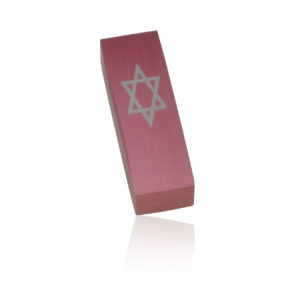Pink Star of David Car Mezuzah by Adi Sidler Modern Judaica