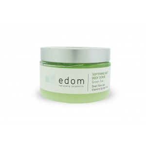 Edom Dead Sea Softening Salt Body Scrub in Green Tea Dead Sea Cosmetics