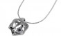 Rafael Jewelry Star of David Pendant in Sterling Silver with Sapphire