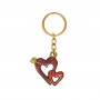  Yair Emanuel Aluminium Key Chain with Hearts