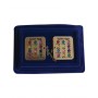 7 Centimetre Nickel Tallit Clip Set with Hoshen Stones and Engraving
